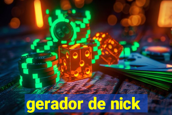 gerador de nick