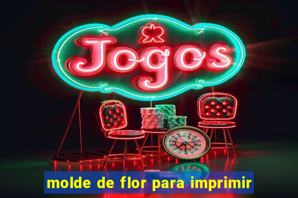 molde de flor para imprimir