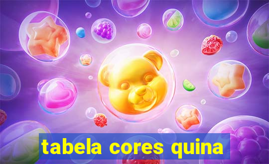 tabela cores quina