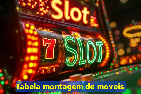 tabela montagem de moveis