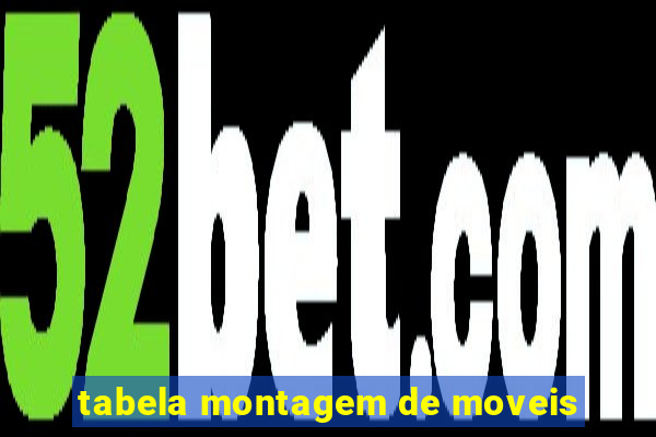 tabela montagem de moveis