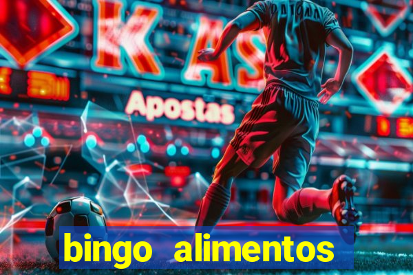 bingo alimentos para imprimir