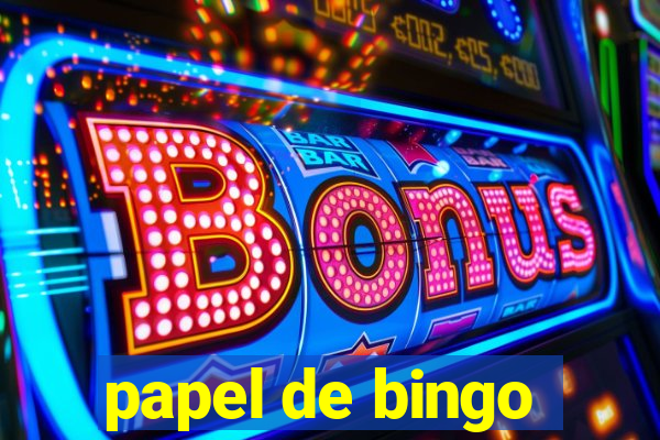 papel de bingo