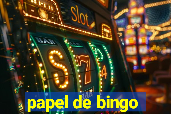 papel de bingo