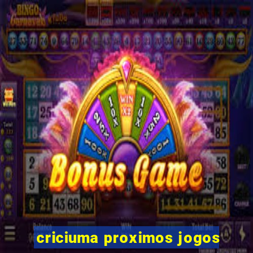 criciuma proximos jogos