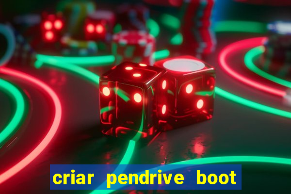 criar pendrive boot windows 10