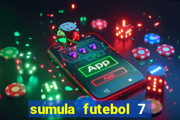 sumula futebol 7 society excel