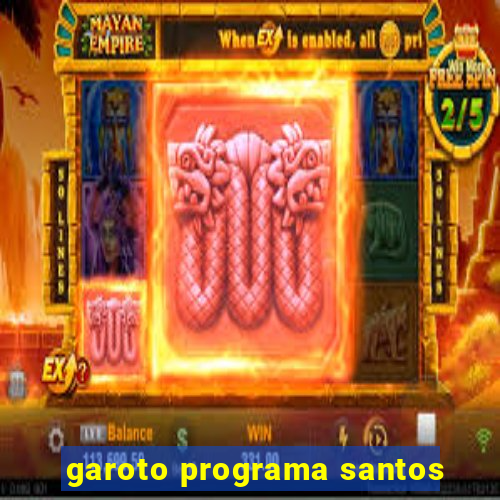 garoto programa santos