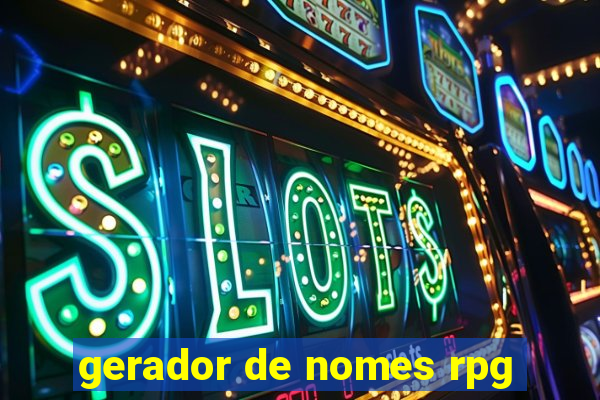 gerador de nomes rpg