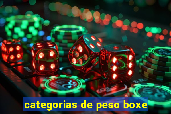 categorias de peso boxe