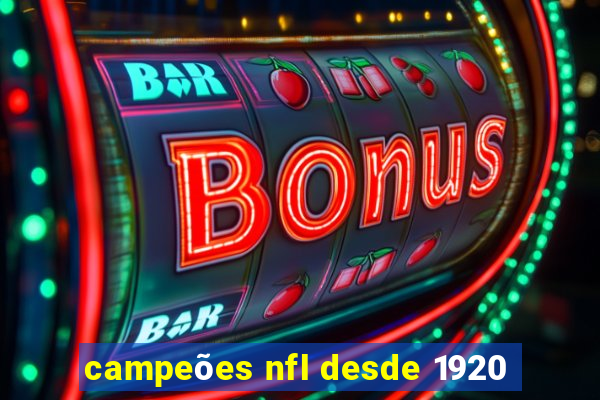 campeões nfl desde 1920