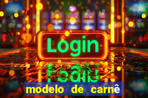 modelo de carnê de pagamento word