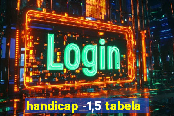 handicap -1,5 tabela