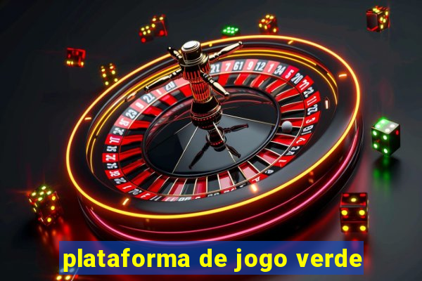 plataforma de jogo verde