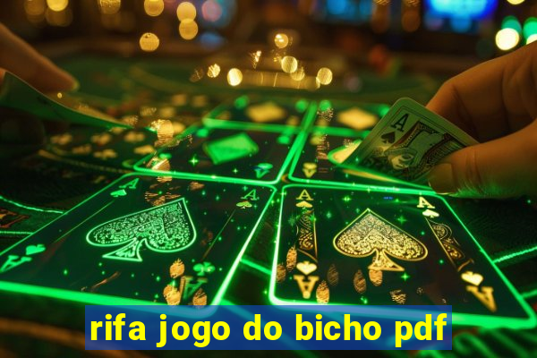 rifa jogo do bicho pdf