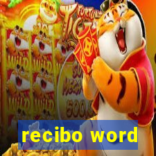 recibo word