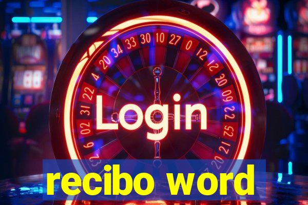 recibo word