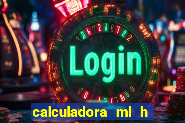 calculadora ml h para mcg kg min