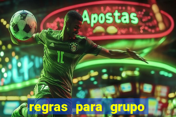 regras para grupo de futebol no whatsapp