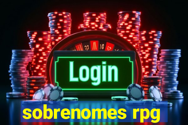 sobrenomes rpg