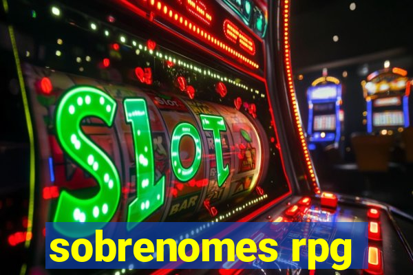 sobrenomes rpg