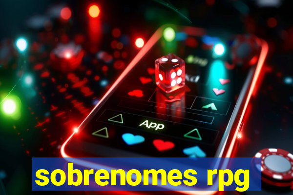 sobrenomes rpg