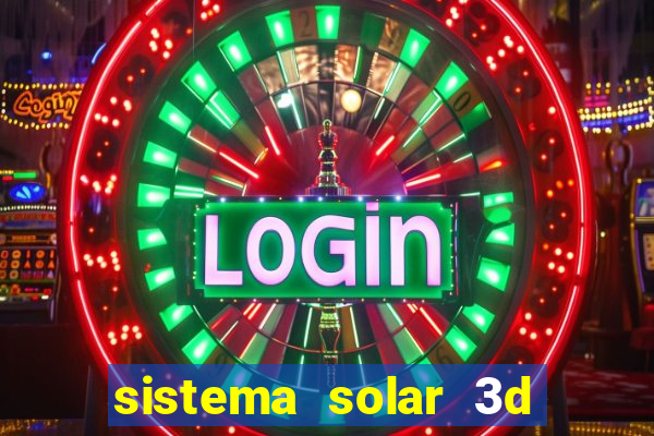 sistema solar 3d em movimento