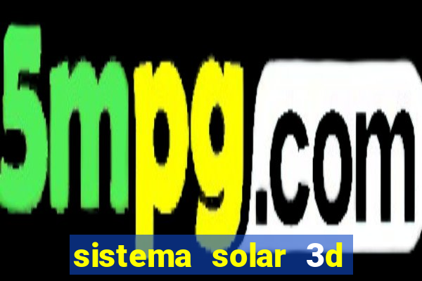 sistema solar 3d em movimento