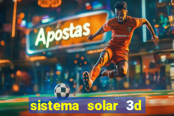 sistema solar 3d em movimento