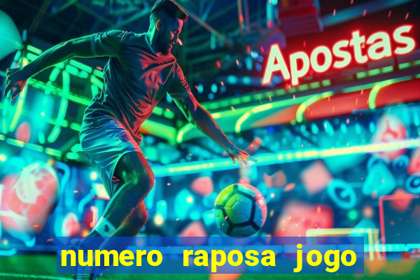 numero raposa jogo do bicho